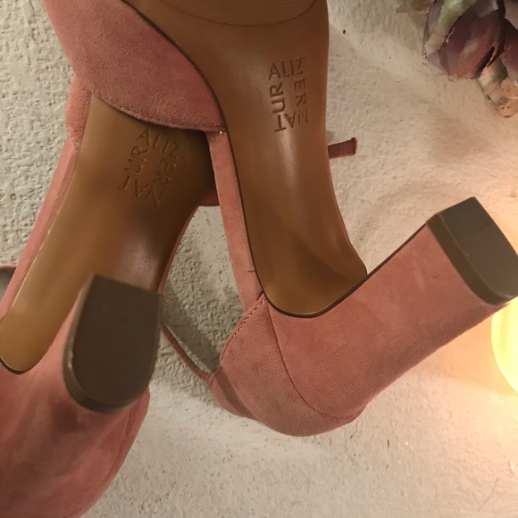 Cameo Pink Suede 2” heels - Picture 2 of 4
